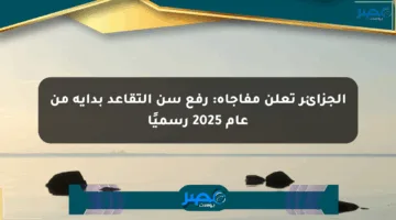 الجزائر تعلن مفاجأة: رفع سن التقاعد بداية من عام 2025 رسميًا